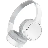 Belkin Soundform Mini-On-Ear hoofdtelefoon voor kinderen, Bluetooth, USB-C, wit. Modelnummer: AUD002btWTV3