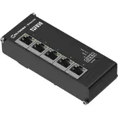 Teltonika NETWORKS TSF010 Flat Ethernet Switch Unmanaged Fast Ethernet (10/100) DIN-rail Zwart