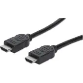 Manhattan 308434-CG HDMI-kabel HDMI Aansluitkabel HDMI-A-stekker, HDMI-A-stekker 15.00 m Zwart 4K UHD