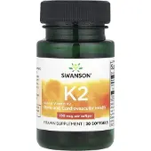 Swanson Health - Vitamine K-2 - Natuurlijk, 100mcg - 30 zachte capsules