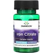 Swanson Health IJzercitraat, 25mg - 60 vcaps