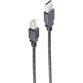 Shiverpeaks BS13-23025 USB-kabel USB 2.0 1 m USB A USB B 0,48 Gbit/s Zwart