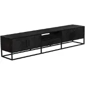 Starfurn Tv meubel New York | 240 cm (Zwart, 240x50x45cm)
