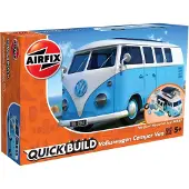 Wittmax Modelbouwpakket Auto - J6024 QUICKBUILD Volkswagen VW Camper Bus - Blauw - Wit Plastic - - Modelbouw