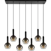 Lucide Hanglamp Marius 7-lichts zwart