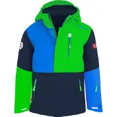 TROLLKIDS Winterjas voor kinderen, Kids Hallingdal Jacket, met capuchon, outdoor, multicolor (226-340)