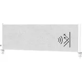 MAUL bureauverdeler MAULconnecto Uplight, L 1600 x H 500 mm, LED-verlichting, wit