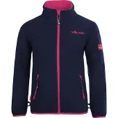 TROLLKIDS - Girls Oppdal Jacket XT - Fleecevest 116, blauw