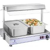 Royal Catering Warmhoudplaat - 2 halogeenlampen - 1.100 W