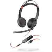 Poly C5220 (Bedraad, USB-A), Kantoorheadset, Zwart