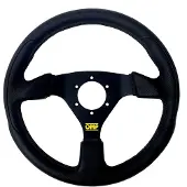 Omp Tea GP Racing Steering Wheel - Black/Black
