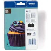 Brother LC-123BKBP2 Inktcartridge 2x Zwart - Multipack
