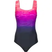 LASCANA Badpak donkerblauw / lila / pink / neonroze