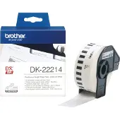 Brother DK-22214 Etiket Zwart op wit (12 mm)