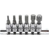 Bgs - 6 delige veeltand doppenset 1/4" - M4, M5, M6, M8, M10 en M12 - 2162
