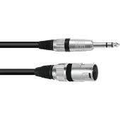 Omnitronic Adapterkabel XLR(M)/Klinke stereo 0,2m sw