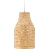 Pauleen Hanglamp Woody Romance, dimbaar, hout licht, Woon-/ Eetkamer, Bamboe, Hanglamp
