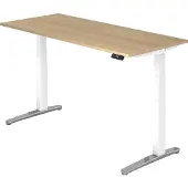 Hjh OFFICE PRO XBHM 19 WC - 180 x 80 Eiken Tafelhoogte I Elektrisch in hoogte verstelbaar