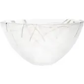 Kosta Boda Contrast kom 230 mm Wit-wit