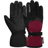 Reusch Sporthandschoenen 'Moni' donkerrood / zwart