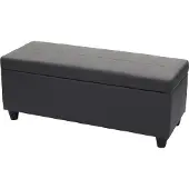 MCW Opbergkist Kriens, zitbank, kunstleer, 45x114x45cm ~ grijs mat
