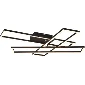 TRIO REALITY CORSO - Plafondlamp - Zwart mat - incl. 1x SMD 36W