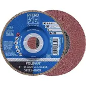 PFERD TOOLS 67649125 PFF 125 A 120 PSF STEELOX Lamellenschijf Diameter 125 mm Boordiameter 22.23 mm Korrelgrootte (num) 120 RVS, Staal 10 stuk(s)