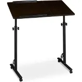 Relaxdays Laptop tafel, Notebookstandaard, Zwart