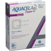 ConvaTec Aquacel Ag Foam Adhesive 10 x 10 cm | 10 stuks