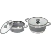 Brunner - Volcano Fold-Away - Pan Ø 24 cm, grijs/wit