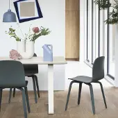 Muuto 70/70 eettafel 170x85 cm White laminate-Plywood-Sand