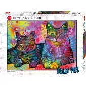 Heye Puzzle Puzzel 1000 stukjes Devoted 2 Cats 29864