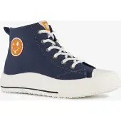 Blue Box hoge jongens sneakers met smiley blauw maat 33