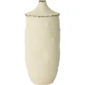J-Line Vase bay stoneware white/black large