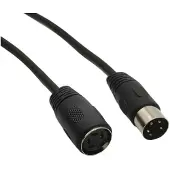 Dolphix DIN 4-pins verlengkabel | zwart | 0,50 meter