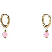 Go Dutch Label Oorhangers One Bead Hoop Goud