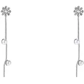 Go Dutch Label Oorknoppen Pearly Flower Zilver