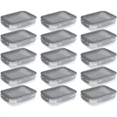 Sunware Club Cuisine diepvriesbakjes 0.7L - Set van 15 - 17.8x14x4.4 cm