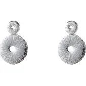 Go Dutch Label Oorknoppen Roped Rounds Zilver