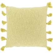 Unique living sierkussen jonne lemon yellow -45x45cm