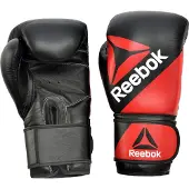 Reebok Combat Leather Training Glove - 14oz Red/Black