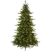 Star Trading Kerstboom "larvik" -210cm -600 leds -Ook geschikt voor buiten -lichtkleur: Warm Wit -met stekker -Kerstdecoratie