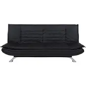 Molecule zetelbed Faith zwart - PU-kunstleer - 3 standen - 194 x 98 x 91 cm