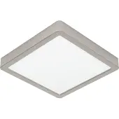 Eglo Led plafonnière Fueva 6 vierkant - rvs - 22x22cm