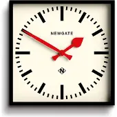 Newgate Number Five wandklok rood 33cm