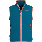 TROLLKIDS - Kid's Arendal Vest - Fleecebodywarmer 140, blauw