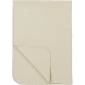 Meyco Baby Uni wiegdeken - geweven - sand - 75x100cm - 1.0 TOG