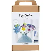 Creativ Company Hobbyset Bloemen van Eierdozen Pastelkleuren