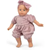Mamamemo Pop - - Sofia - 40 cm - Blauwe ogen - Romper en hoofdband inbegrepen