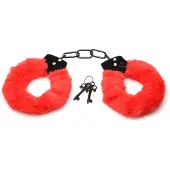 Master Series XR Brands - Cuffed In Fur Handboeien - Rood